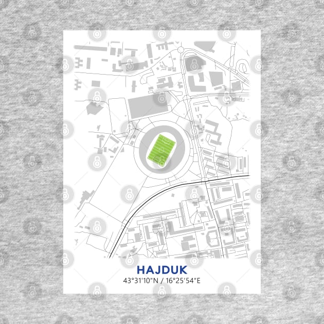 Stadion Poljud Map Design by TopFootballStadiums